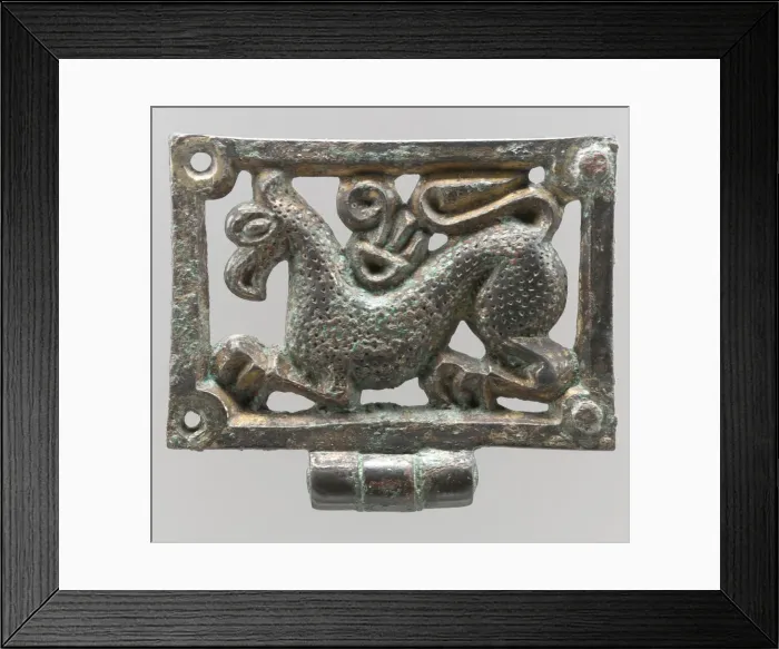 Framed Print : Belt Mount, Avar, 8th century. Creator: Unknown Framed Print : Belt Mount, Avar, 8th century. Creator: Unknown
