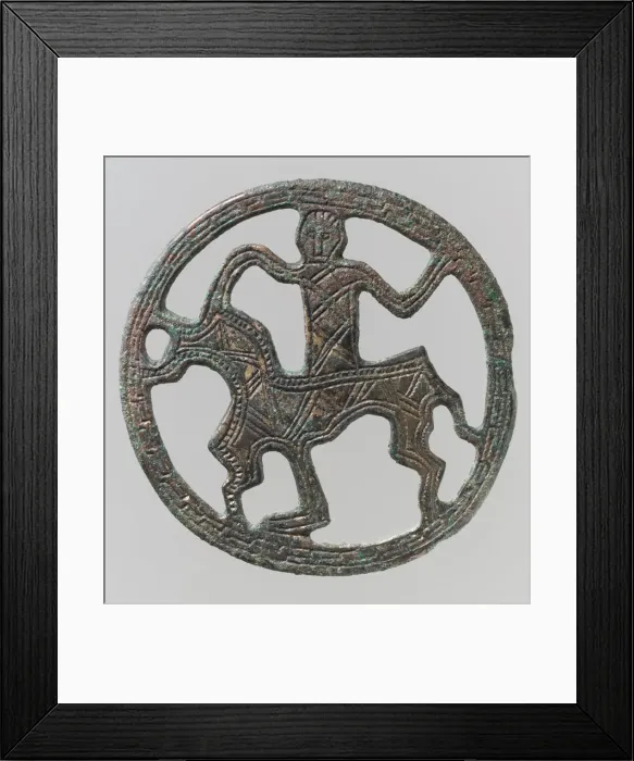Framed Print : Openwork Belt Fitting, Frankish, 7th century. Creator: Unknown Framed Print : Openwork Belt Fitting, Frankish, 7th century. Creator: Unknown
