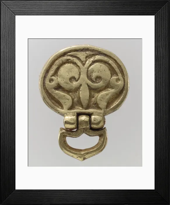 Framed Print : Gold Belt Mount with Loop, Avar, 700s. Creator: Unknown Framed Print : Gold Belt Mount with Loop, Avar, 700s. Creator: Unknown