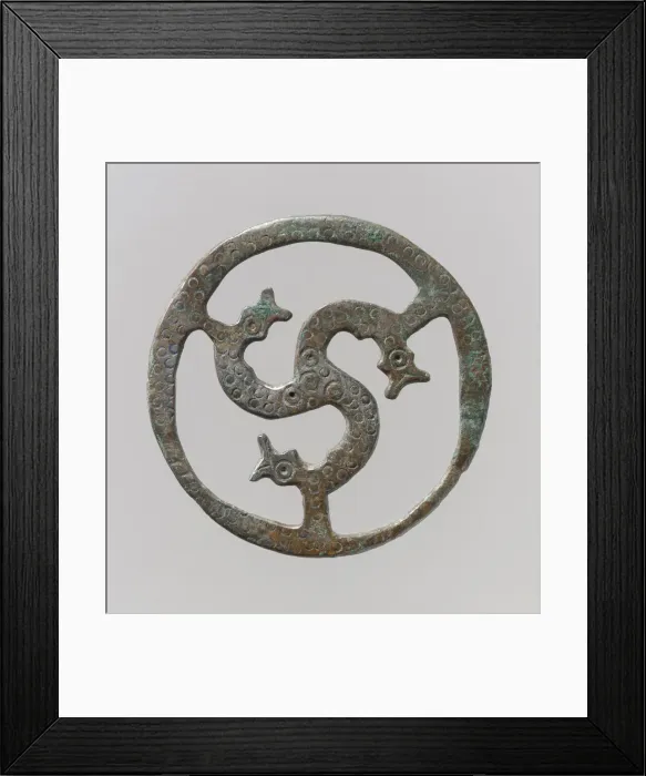 Framed Print : Openwork Belt Fitting, Frankish, 7th century (?). Creator: Unknown Framed Print : Openwork Belt Fitting, Frankish, 7th century (?). Creator: Unknown