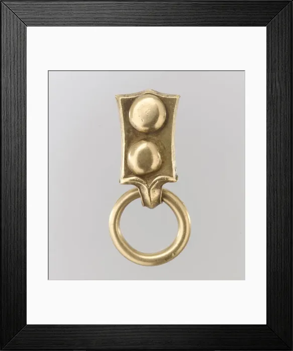 Framed Print : Gold Belt Mount with Loop, Avar, 700s. Creator: Unknown Framed Print : Gold Belt Mount with Loop, Avar, 700s. Creator: Unknown