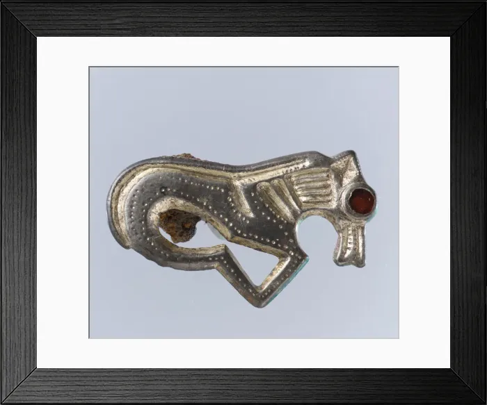 Framed Print : Horse-Shaped Brooch, Frankish, 6th century. Creator: Unknown Framed Print : Horse-Shaped Brooch, Frankish, 6th century. Creator: Unknown