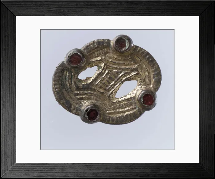 Framed Print : Openwork Brooch, Frankish, second half 6th century. Creator: Unknown Framed Print : Openwork Brooch, Frankish, second half 6th century. Creator: Unknown