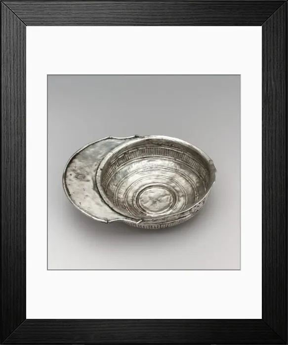 Framed Print : Silver Drinking Bowl with Handle, Avar, 700s. Creator: Unknown Framed Print : Silver Drinking Bowl with Handle, Avar, 700s. Creator: Unknown