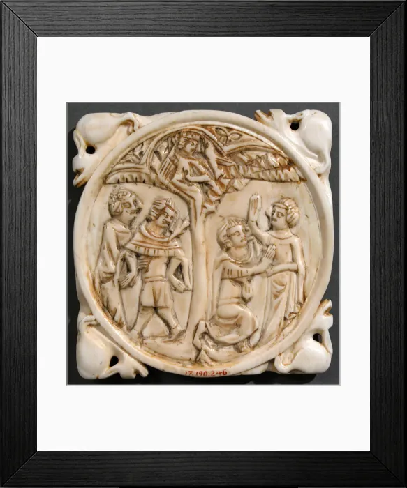Framed Print : Mirror Case, French, ca. 1350. Creator: Unknown Framed Print : Mirror Case, French, ca. 1350. Creator: Unknown
