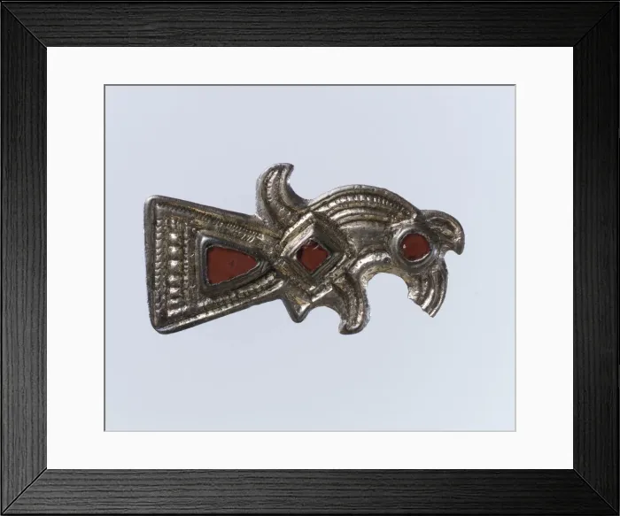 Framed Print : Bird-Shaped Brooch, Frankish, late 6th century. Creator: Unknown Framed Print : Bird-Shaped Brooch, Frankish, late 6th century. Creator: Unknown