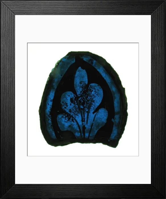 Framed Print : Glass Fragment, European, 13th century. Creator: Unknown Framed Print : Glass Fragment, European, 13th century. Creator: Unknown