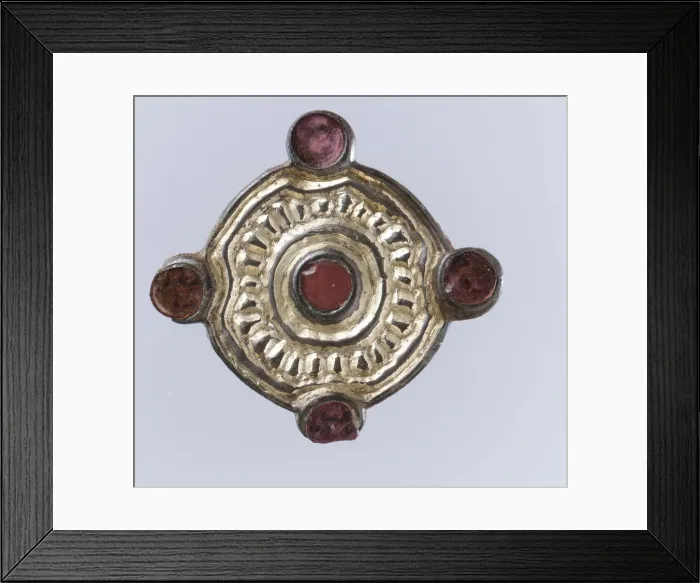 Framed Print : Whorl-Shaped Brooch, Frankish, ca. 550-650. Creator: Unknown Framed Print : Whorl-Shaped Brooch, Frankish, ca. 550-650. Creator: Unknown