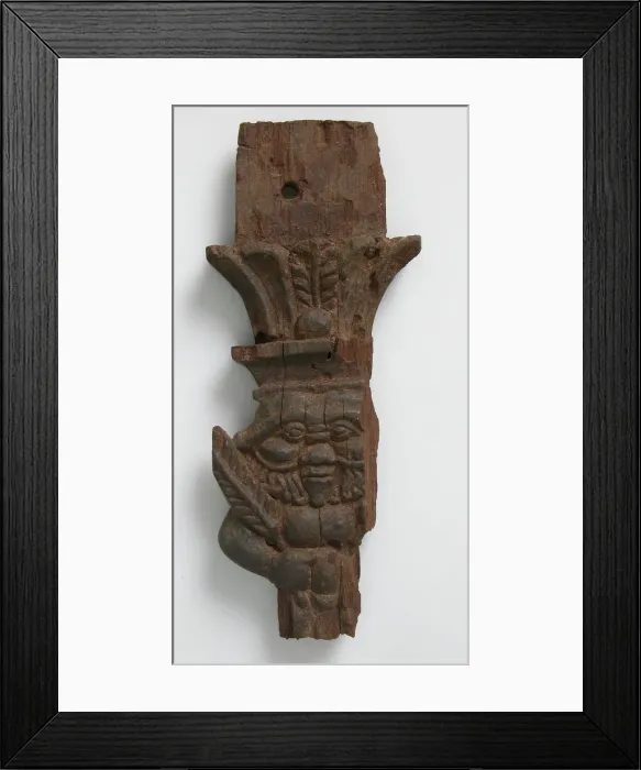 Framed Print : Wood Bes, Coptic, 4th-7th century. Creator: Unknown Framed Print : Wood Bes, Coptic, 4th-7th century. Creator: Unknown