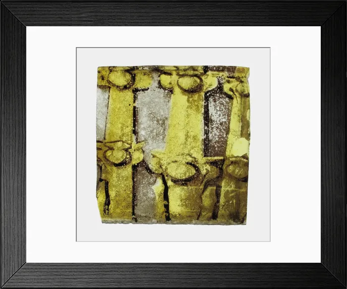 Framed Print : Glass Fragment, European, 15th century. Creator: Unknown Framed Print : Glass Fragment, European, 15th century. Creator: Unknown