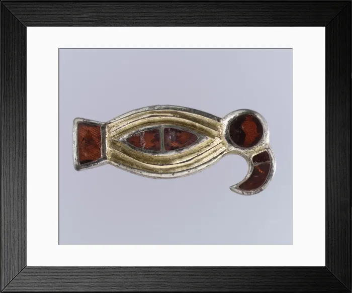 Framed Print : Bird-Shaped Brooch, Frankish, 500-600. Creator: Unknown Framed Print : Bird-Shaped Brooch, Frankish, 500-600. Creator: Unknown