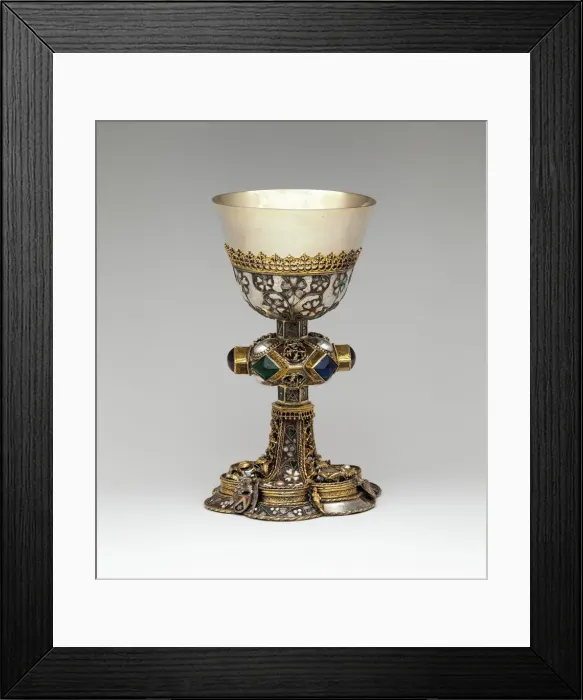 Framed Print : Chalice, Central European, mid-15th century. Creator: Unknown Framed Print : Chalice, Central European, mid-15th century. Creator: Unknown