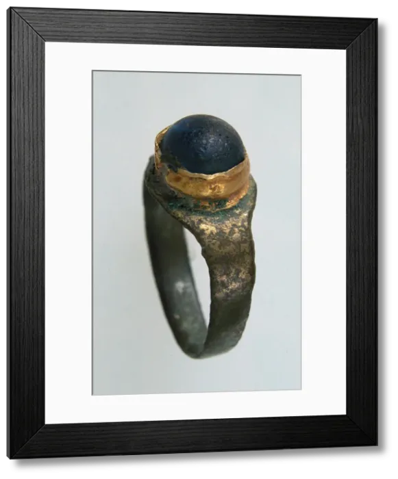 Framed Print : Finger Ring, Frankish, 7th century. Creator: Unknown Framed Print : Finger Ring, Frankish, 7th century. Creator: Unknown