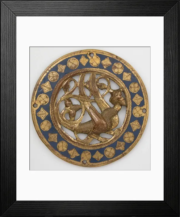 Framed Print : Medallion, French, before 1227. Creator: Unknown Framed Print : Medallion, French, before 1227. Creator: Unknown