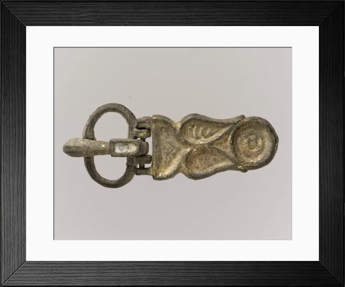 Framed Print : Belt Buckle, East Mediterranean, 7th century. Creator: Unknown Framed Print : Belt Buckle, East Mediterranean, 7th century. Creator: Unknown