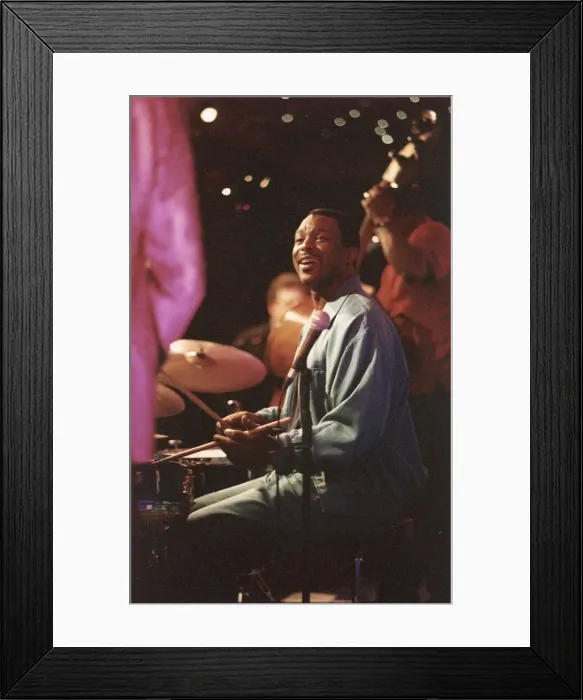 Framed Print : Herlin Riley, Nairn Jazz Week, Scotland, 2004. Creator: Brian Foskett Framed Print : Herlin Riley, Nairn Jazz Week, Scotland, 2004. Creator: Brian Foskett