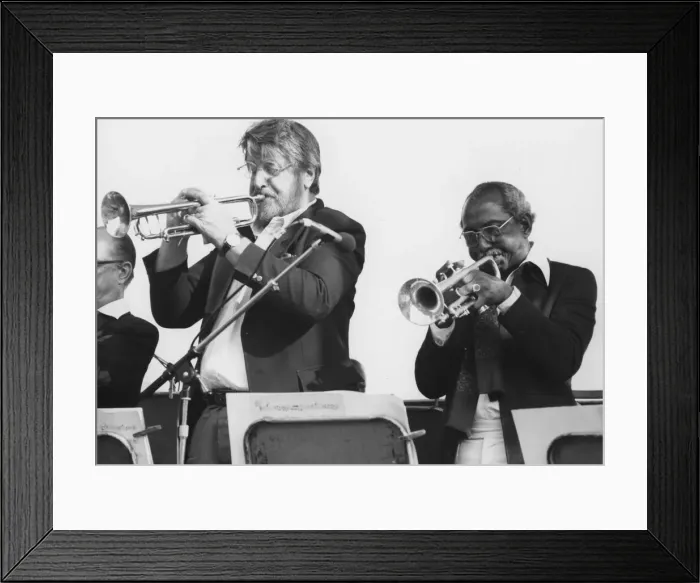 Framed Print : Jimmy Maxwell and Joe Newman, c1979. Creator: Brian Foskett Framed Print : Jimmy Maxwell and Joe Newman, c1979. Creator: Brian Foskett
