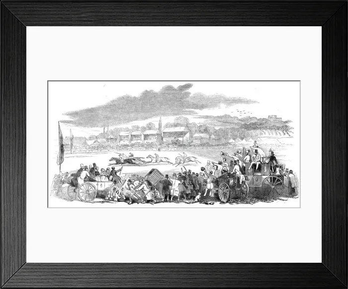 Framed Print : Reading Races, 1844. Creator: Stephen Sly Framed Print : Reading Races, 1844. Creator: Stephen Sly