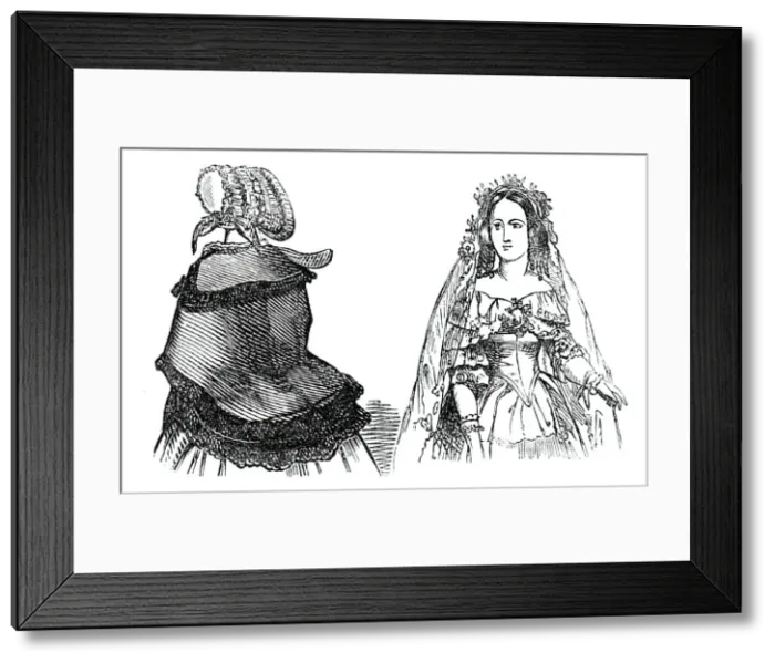 Framed Print : Fashions for September, 1844. Creator: Unknown Framed Print : Fashions for September, 1844. Creator: Unknown