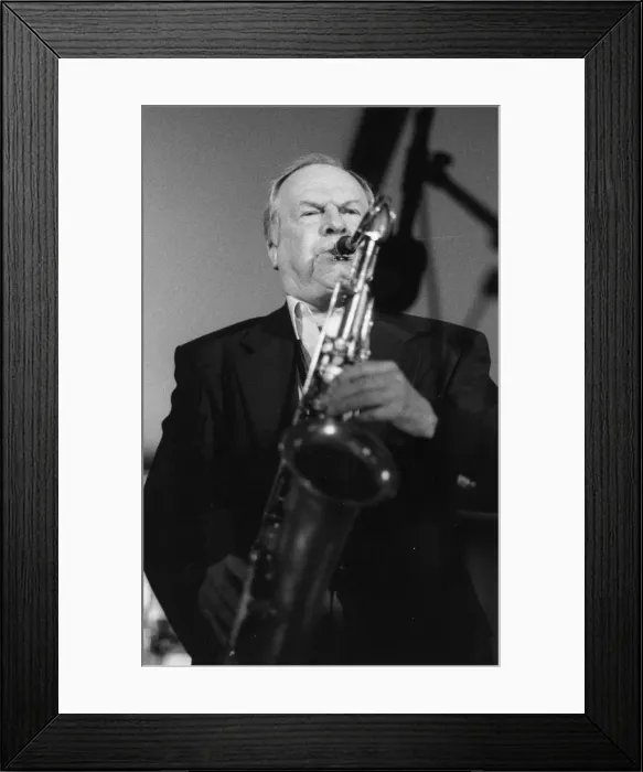 Framed Print : Tommy Newsom, c1992. Creator: Brian Foskett Framed Print : Tommy Newsom, c1992. Creator: Brian Foskett