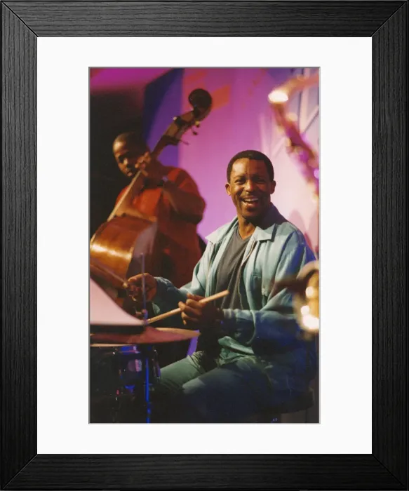 Framed Print : Herlin Riley, Nairn International Jazz Fesival, Scotland, 2004. Creator: Brian Foskett Framed Print : Herlin Riley, Nairn International Jazz Fesival, Scotland, 2004. Creator: Brian Foskett