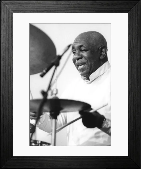 Framed Print : Mickey Roker, Brecon Jazz Festival, Powys, Wales, 1997. Creator: Brian Foskett Framed Print : Mickey Roker, Brecon Jazz Festival, Powys, Wales, 1997. Creator: Brian Foskett