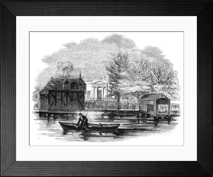 Framed Print : Receiving-House of the Royal Humane Society, 1844. Creator: Unknown Framed Print : Receiving-House of the Royal Humane Society, 1844. Creator: Unknown