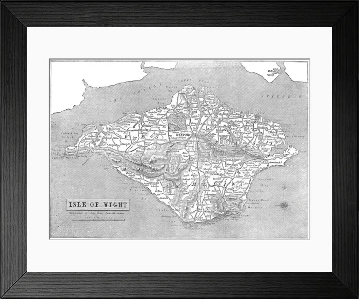 Framed Print : The Isle of Wight, 1844. Creator: Unknown Framed Print : The Isle of Wight, 1844. Creator: Unknown