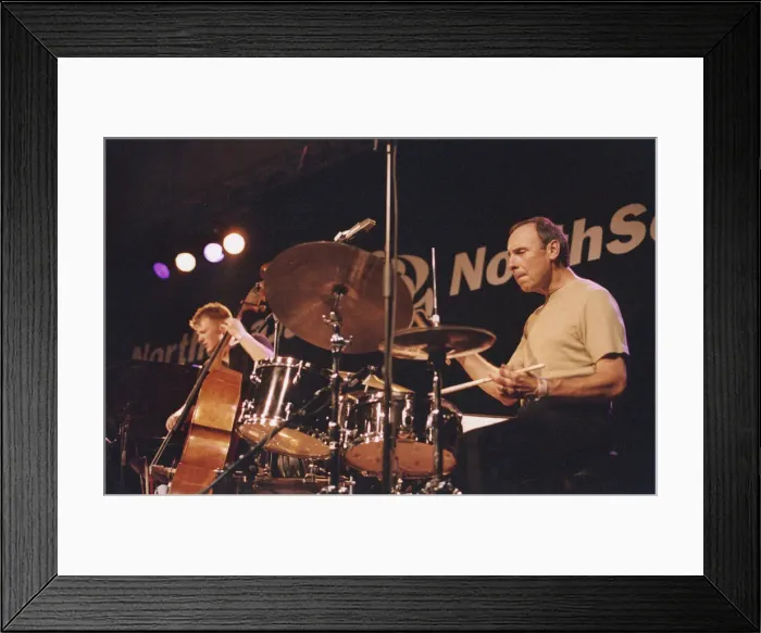 Framed Print : Joe La Barbera, North Sea Jazz Festival, The Hague, Netherlands, 2004 Framed Print : Joe La Barbera, North Sea Jazz Festival, The Hague, Netherlands, 2004