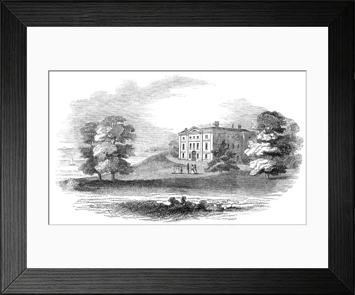 Framed Print : Her Majestys Marine Residence, Isle of Wight, 1844. Creator: Unknown Framed Print : Her Majestys Marine Residence, Isle of Wight, 1844. Creator: Unknown