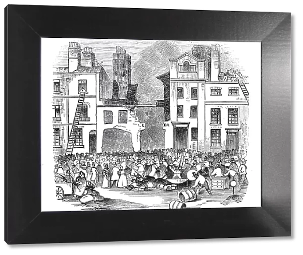 Fire at Richmond, 1844. Creator: Unknown