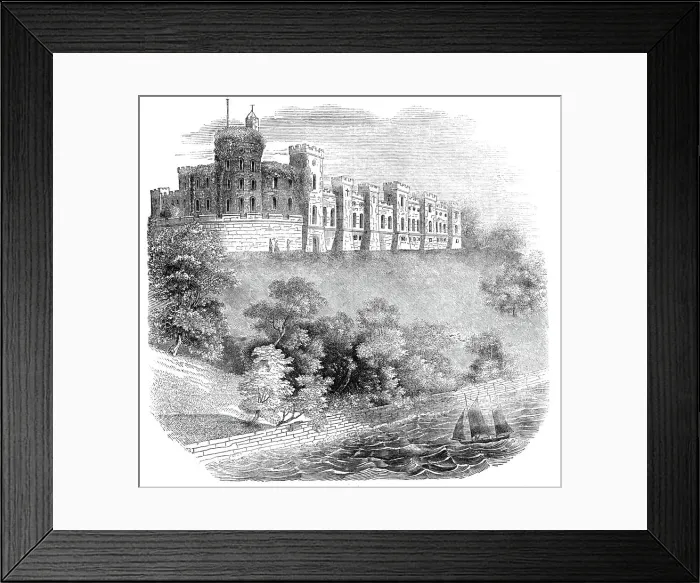 Framed Print : Norris Castle, Isle of Wight, 1844. Creator: Unknown Framed Print : Norris Castle, Isle of Wight, 1844. Creator: Unknown
