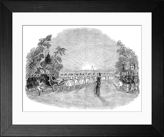 Framed Print : Scene from the Burlesque of Aladdin;or the Wonderful Lamp, at the Lyceum Framed Print : Scene from the Burlesque of Aladdin;or the Wonderful Lamp, at the Lyceum