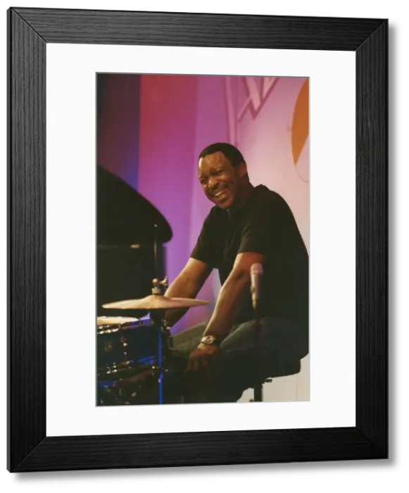 Framed Print : Herlin Riley, Nairn International Jazz Fesival, Scotland, 2004. Creator: Brian Foskett Framed Print : Herlin Riley, Nairn International Jazz Fesival, Scotland, 2004. Creator: Brian Foskett