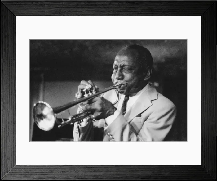Framed Print : Joe Newman, Peter Inds Bass Clef, London, 1989. Creator: Brian Foskett Framed Print : Joe Newman, Peter Inds Bass Clef, London, 1989. Creator: Brian Foskett