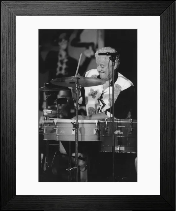 Framed Print : Tito Puente, c1992. Creator: Brian Foskett Framed Print : Tito Puente, c1992. Creator: Brian Foskett