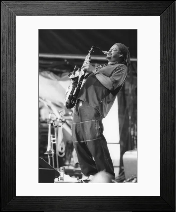 Framed Print : Courtney Pine, Bishopstock Festival, Devon, 2001. Creator: Brian Foskett Framed Print : Courtney Pine, Bishopstock Festival, Devon, 2001. Creator: Brian Foskett