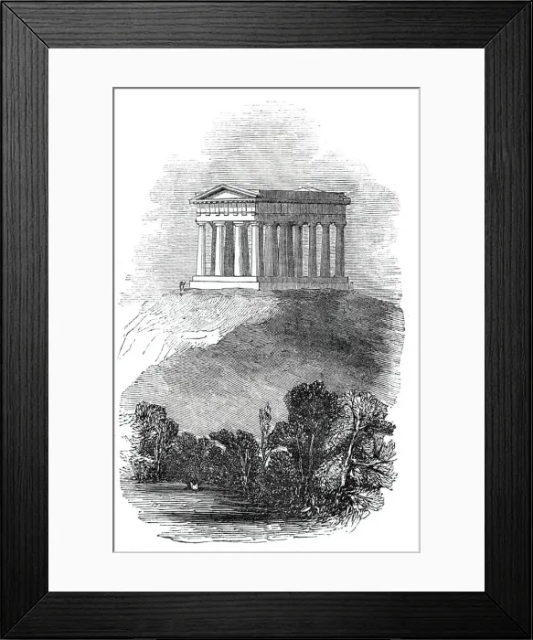 Framed Print : The Durham Monument, 1844. Creator: Unknown Framed Print : The Durham Monument, 1844. Creator: Unknown