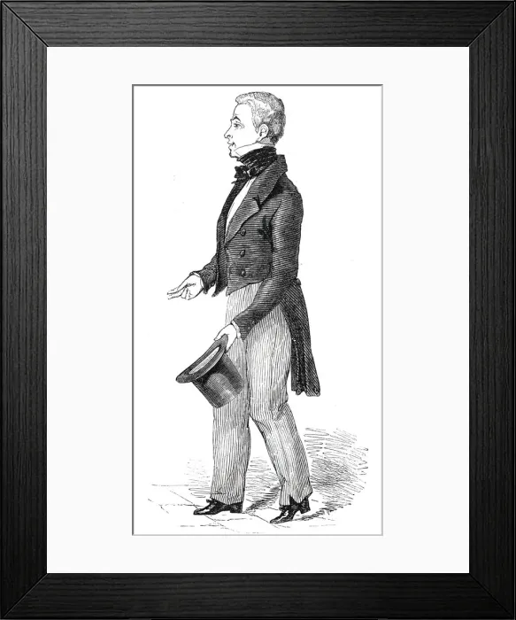 Framed Print : Charles Waterton, esq. 1844. Creator: Unknown Framed Print : Charles Waterton, esq. 1844. Creator: Unknown