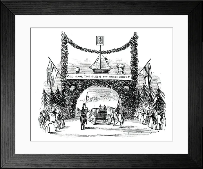 Framed Print : Arch at Weekley, 1844. Creator: Unknown Framed Print : Arch at Weekley, 1844. Creator: Unknown