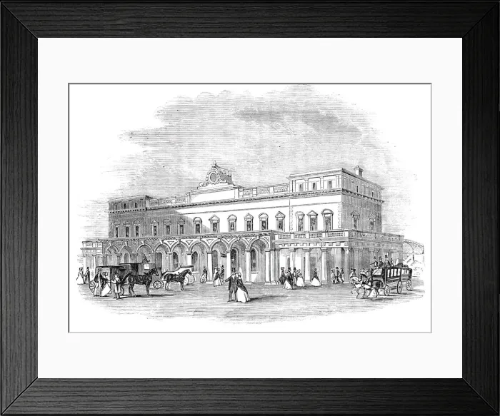 Framed Print : London and Brighton Railway - Brighton Terminus, 1844. Creator: Unknown Framed Print : London and Brighton Railway - Brighton Terminus, 1844. Creator: Unknown