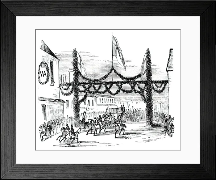 Framed Print : Arch at Kettering, 1844. Creator: Unknown Framed Print : Arch at Kettering, 1844. Creator: Unknown