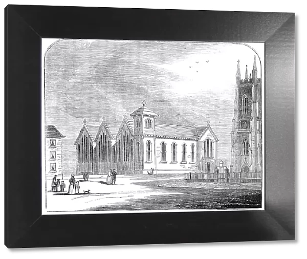 St. Georges Schools, Sheffield, 1844. Creator: Unknown
