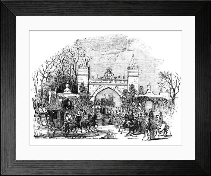 Framed Print : Arch at Wolthorpe, 1844. Creator: Unknown Framed Print : Arch at Wolthorpe, 1844. Creator: Unknown