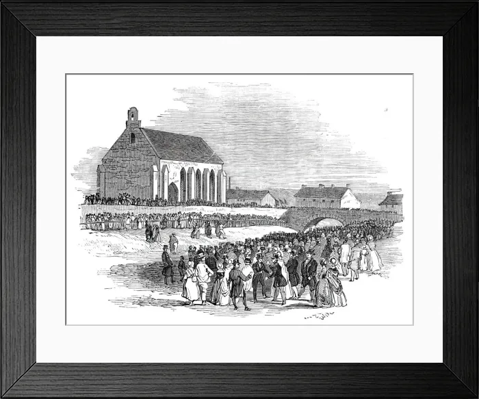 Framed Print : Haswell Colliery explosion - burial of the dead, 1844. Creator: Unknown Framed Print : Haswell Colliery explosion - burial of the dead, 1844. Creator: Unknown