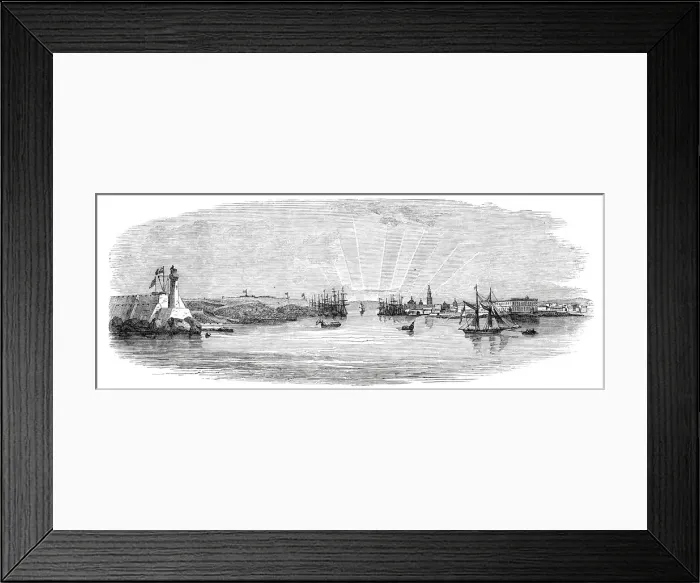 Framed Print : Town and harbour of Havannah, 1844. Creator: Unknown Framed Print : Town and harbour of Havannah, 1844. Creator: Unknown