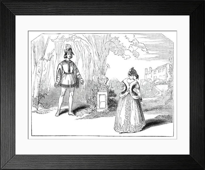 Framed Print : Scene from Graciosa and Perciney, at the Haymarket Theatre, 1844 Framed Print : Scene from Graciosa and Perciney, at the Haymarket Theatre, 1844