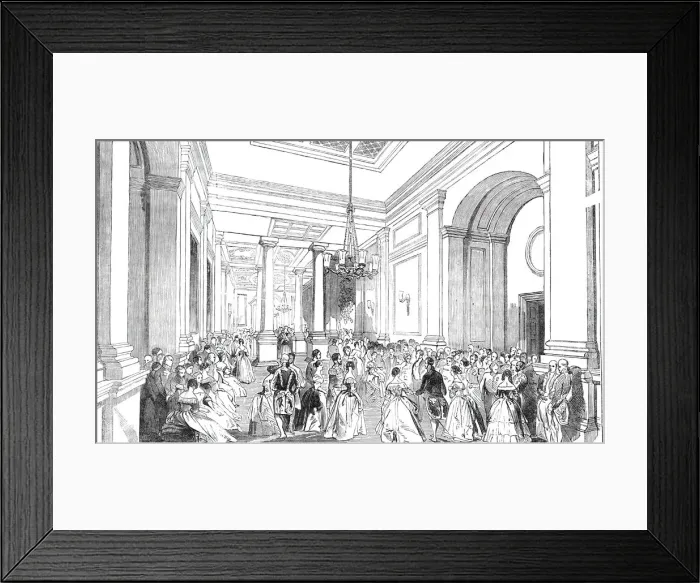 Framed Print : The Royal Exchange Ball at the Mansion House, 1844. Creator: Unknown Framed Print : The Royal Exchange Ball at the Mansion House, 1844. Creator: Unknown