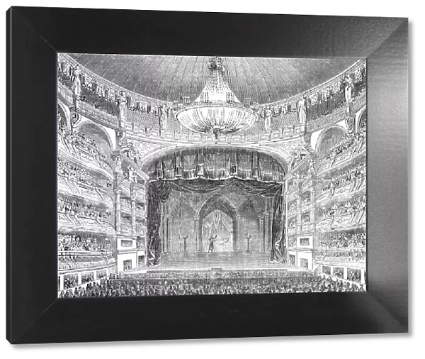 English theatricals at Paris - the Salle Ventador, 1844. Creator: Unknown