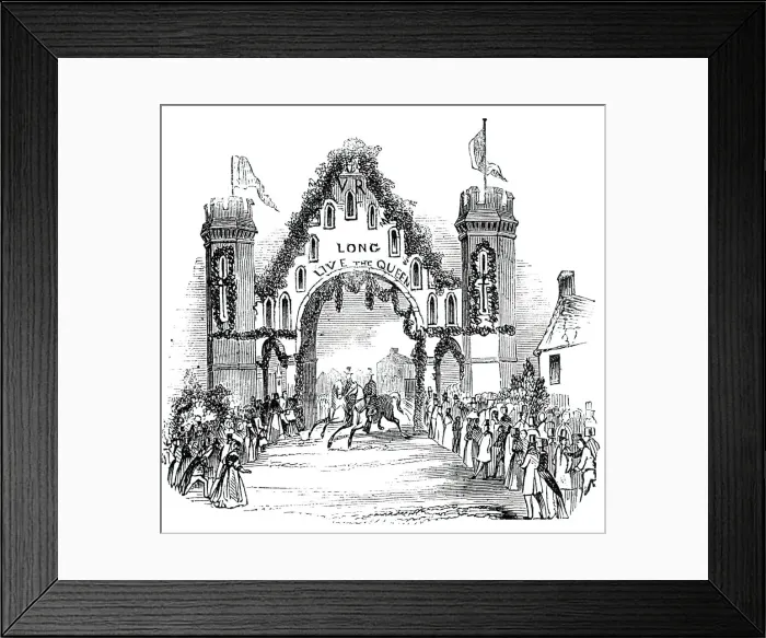 Framed Print : Arch at West Bridge, 1844. Creator: Unknown Framed Print : Arch at West Bridge, 1844. Creator: Unknown